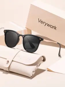 Classic Round Frame Women's Sunglasses, Brand Design, Perfect for Music Festivals, Beach Parties, Street Photography