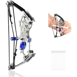 Mini Compound and Arrow Set for Age 14+, Cool for Man & Women, Archery Hunting for Target Shooting Hunting Games Relieve Pressure Birthday Festival