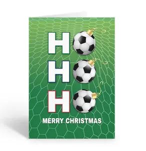 Stonehouse Collection Soccer Christmas Greeting Cards – Set of 12 Cards and Envelopes – Great for Teams & Coaches – Blank Inside – Made in the USA