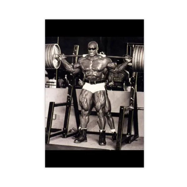Ronnie Coleman Poster Black And White Vintage Posters 3 Canvas Painting Posters And Prints Wall Art Pictures for Living Room Bedroom Decor