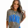 Camo Mama Puff Print T-shirt or Sweatshirt with Bold MAMA Lettering and Camouflage Design