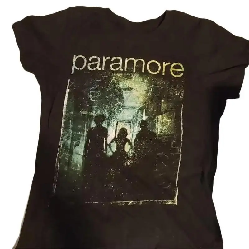 Paramore Baby Tee, Y2k Clothes, Women 2000s Tops Star Girl Y2k Kitty, Goth Emo 90s Clothes Vintage Women's Tee, 90s Gothic Grunge Tee, Summer Outfit, Gift For Her Check Cotton