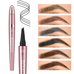 Waterproof Microblading Brow Pencil with Microfork Tip Applicator, Long-Lasting Eyebrow Pen, Easy to Apply for Perfectly Defined Brows, Eyebrow Liner Makeup
