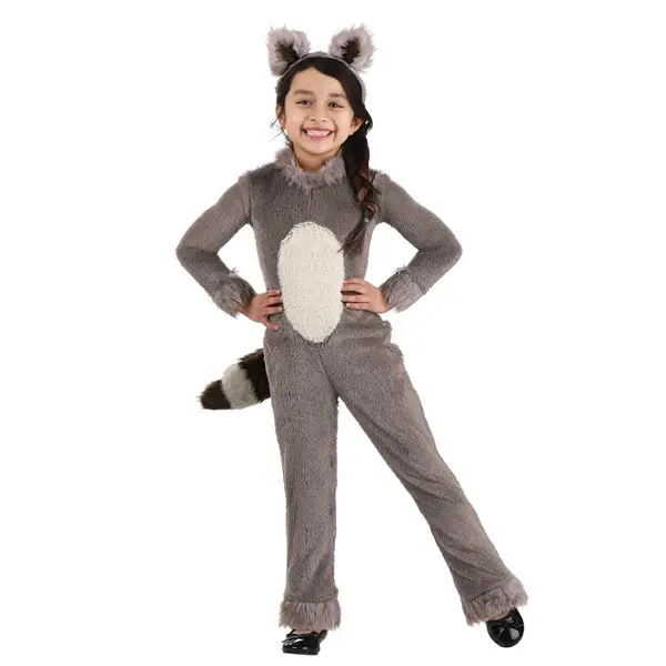 Toddler Girl's Raccoon Costume