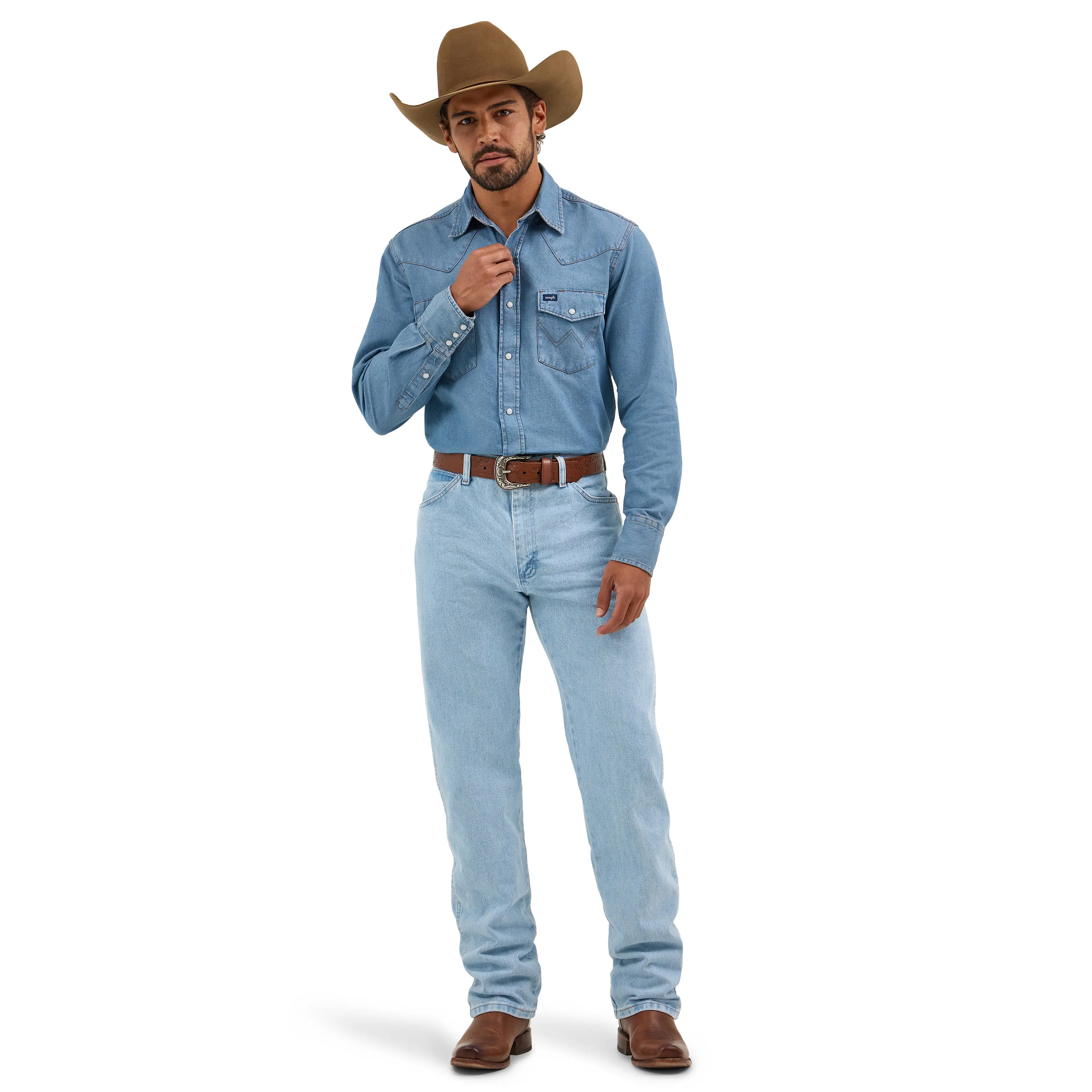 Men's Wrangler® Cowboy Cut® Original Fit Jean - Bleach Blue Classic