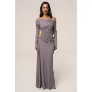 Grey Gilded Grace Maxi Dress