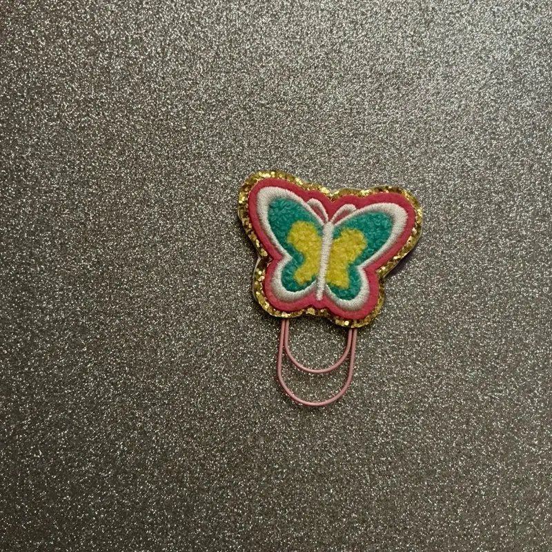 Colorful Butterfly Paperclip Bookmark