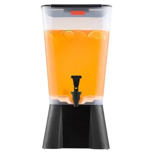 Beverage Dispenser, 5 Gallon Drink Dispenser for Parties — Plastic Juice Dispensers with No-Drip Spigot, Iced Tea Lemonade Juice Water Dispenser — for Restaurants, Hotels, Parties
