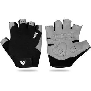 Gym Gloves Fitness Training anti Slip Shock-Absorbing Weight Lifting Gloves Padded Grip Breathable Fingerless Workout Support for Men Women Cycling Exercise