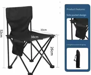 Portable Folding Camping Chair Lightweight Outdoor Chair for Patio, Backyard, Picnic, Lawn, Travel & Hiking