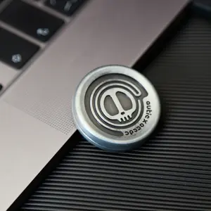 Metal EDC Stress Relief Toy Magnetic Fidget Coins Adult EDC Sensory Toy for Autism Devil Milk Cap Stress Spinner Adult Gift EDC Fidget Slider