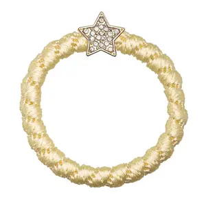 Gold Star Charm - Yellow hair tie