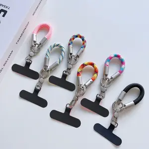 Universal Phone Lanyard, Short Detachable Ring Strap, Phone Wrist Strap, 360 Degree Rotating Durable Metal Keychain Chain, Fits All Phones, Mobile Phone Lanyard