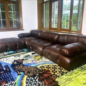 Mario Bellini Tribute Camaleonda Sofa Full Set in Premium Oil Waxed Leather NEW