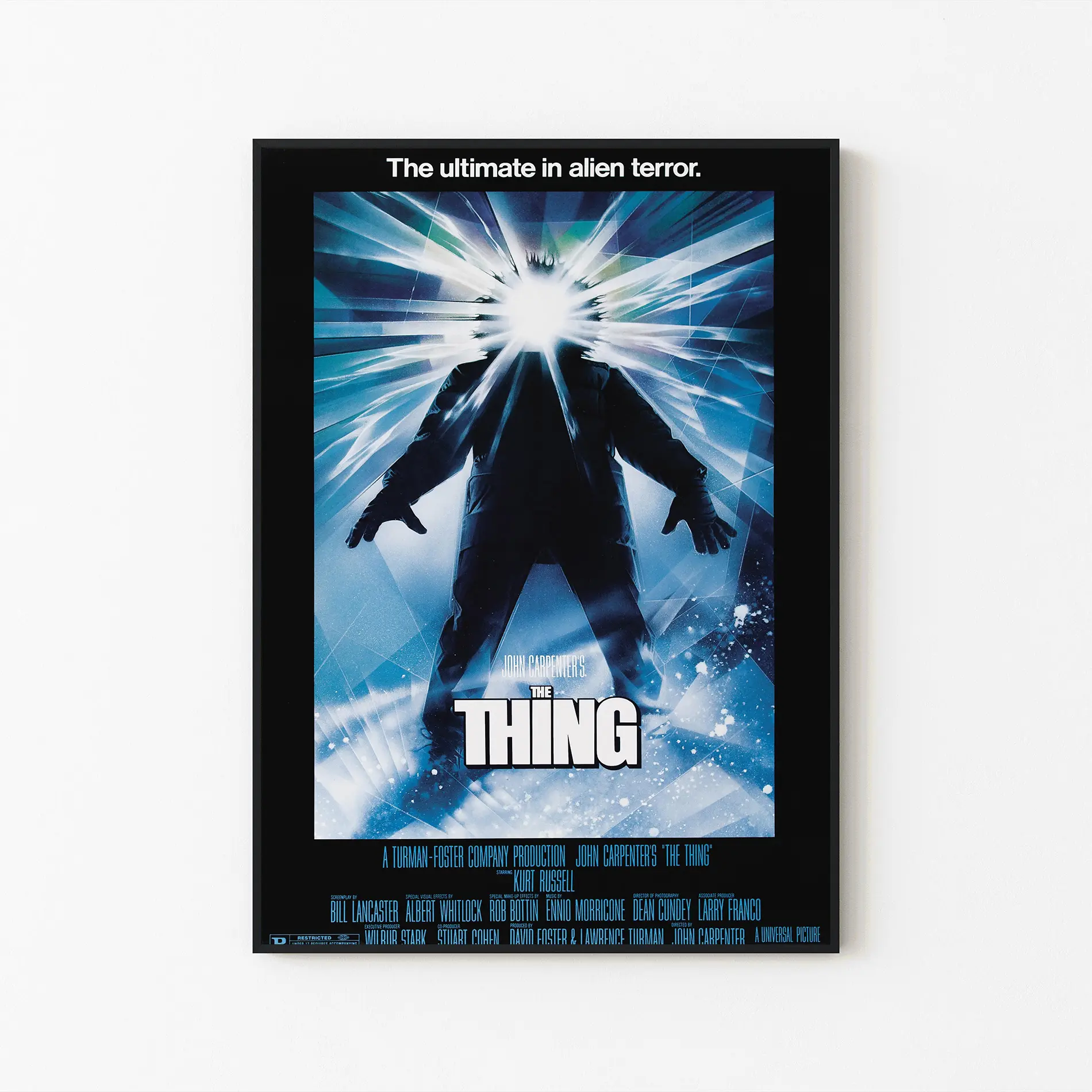 Unframed Print Only - The Thing (1982) Movie Poster, Classic Horror Sci-Fi Alien Film Wall Art Print