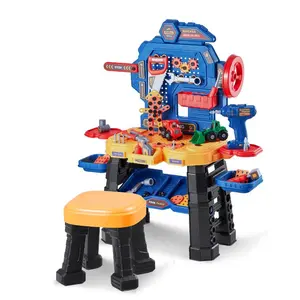 VEVOR Kids Workbench, 56 pcs, Kids Tool Bench with Realistic Tools and Electric Drill, Pretend Play Construction Workbench Toys for Toddlers, Toddler Work Bench Learning Gift for Boys Girls Age 3+VEVOR Super Brand Day