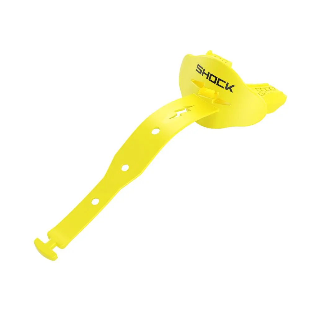 Shock Doctor Bolt Lip Guard - Permanent Strap Football Lip Protector with Airflow Channel & No-Boil One-Piece Design for Secure Fit