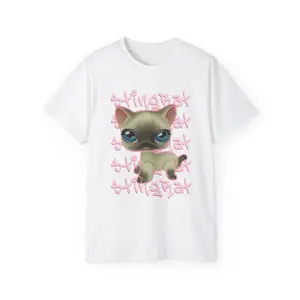 Siamese Cat T Shirt- Graphic Tee, Fairycore, Whimical, Whimsigoth, unisex, lps y2k, trendy tee shirt