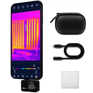 Thermal Camera for Android, Thermal Imager for Smartphone, 512x384 Super IR Resolution, 256x192 IR Resolution, Infrared Camera for Home Inspection, HVAC, Automotive