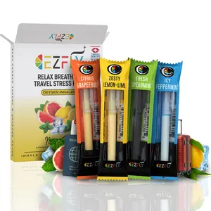 EzFly: Travel Essentials TSA-Accepted Oral Fixation Craving Relief aid Replace Habit of feel & puff While Flying Smokeless Aroma Inhaler 4 Flavor Pack