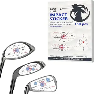Golf Impact Tape, Self-Teaching Sweet Spot and Consistency Analysis, Golf Club Impact Stickers for Iron,  & Fairway Clubs, Non-, Swing  Aid Impact Labels