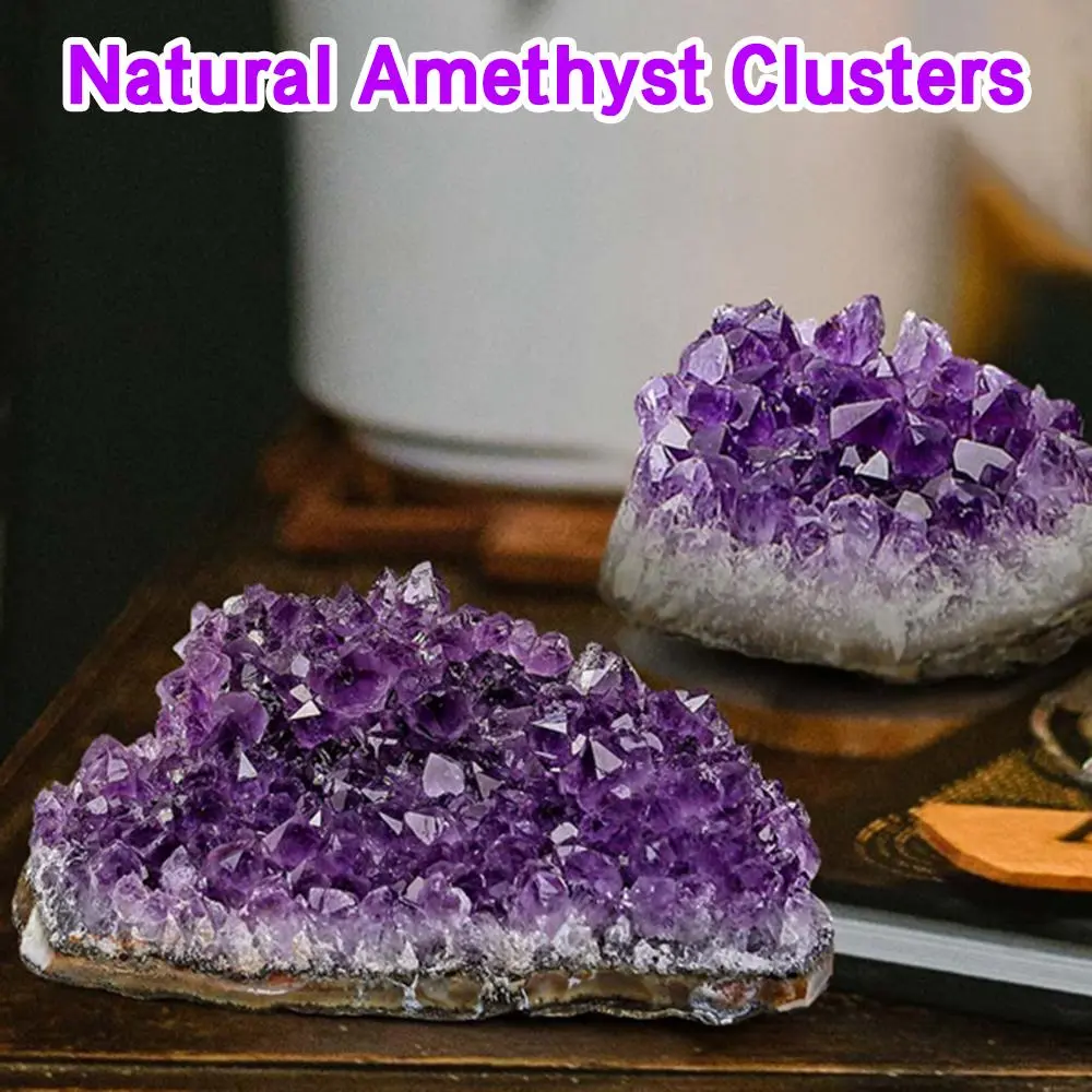 30-70g Natural Amethyst Geode Cave Healing Crystal Stones Rock Cluster Druzy Witchcraft Raw Amethyst Gemstone Specimen
