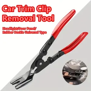 1pc Auto Clip Pliers and Fastener Remover, Car Trim Clip Removal Tool, Car Door Panel Removal Tool, Auto Fastener Remover, Car Door Panel, Interior, Dashboard Plastic Fastener Rivet Removal Pry Bar Tool Repair Clamp and Buckle Remover