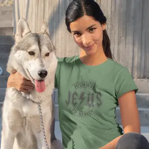 The Highway to Heaven is Jesus Christian T-Shirt | Bible Verse Tee | Faith-Based Graphic Shirt