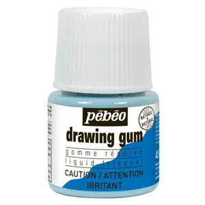 Easy Peel Liquid Latex Masking Fluid Drawing Gum Dries Quickly For Ink Watercolor Gouache Painting & Illustration Fine Arts & Crafts Supplies 45ml Bottle
