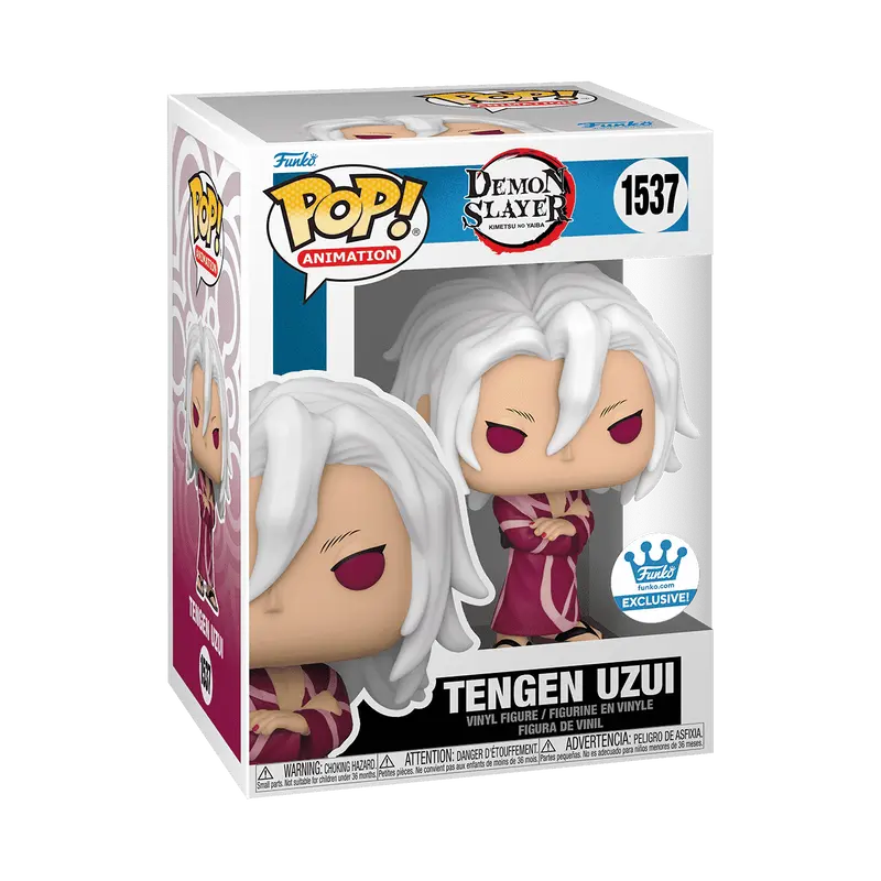 Funko Pop! Demon Slayer - Tengen Uzui (Kimono) #1537 Exclusive (Sticker may vary) Collectible Pop Vinyl Figure