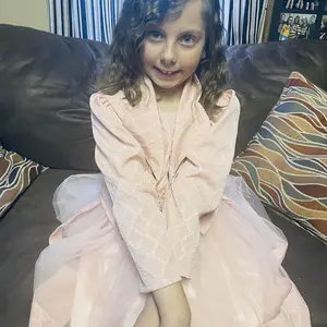 Girl Princess Dress Elegant Tiered Gown All Season Style Perfect for Birthday Party Wedding Holiday Celebration Halloween and Christmas Outfits