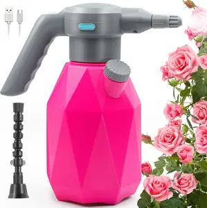0.5 Gallon Electric Spray Bottle  Mister for Indoor/Outdoor , 2L Automatic Watering Can Rechargeable   Sprayer with Adjustable Spout for Garden, Fertilizing, Cleaning