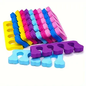 5-Piece Soft Foam Toe Divider Toe Separators for Pedicures and Manicures - Disposable Unscented Nail Care Tool for Nail Polish and Professional Use, Comfortable Fit, Nail Art Tool