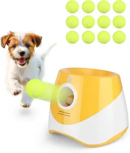 Interactive Automatic Ball Launcher for Dogs - 12 Tennis Balls,BallLauncher for Medium & Small Dogs, Self-Throwing Machine, Ball Thrower Launcher