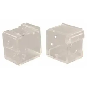 JR PRODUCTS 81915 Mini Blind Brackets- Clear