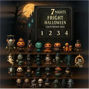 Halloween Countdown Decor Set with Countdown Calendar & Themed Decoration for Parties and Decorations Unisex Spooky Atmosphere Ideal for Events Perfect for Halloween Parties Trick-or-Treating and Decorations