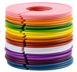 Closet Dividers Clothes Organizers 30PCS- Closet Organizers Plastic Clothes Size Dividers Labels Separators for Garment Organizer Boutique Hanger Clothing Rack No Burrs 10 Assorted Colors
