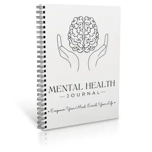 Mental Health Journal, Simple Design with Healing Feel, Practical Tool for Emotions and Inner Growth, Essential for Emotional Well-Being