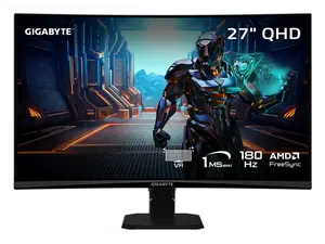 GIGABYTE 27 inch QHD 2K 1440P 180Hz Curved Gaming Computer Monitor 122% sRGB GS27QCA GIGABYTE 27 inch QHD 2K 1440P 180Hz Curved Gaming Computer Monitor 122% sRGB GS27QCA