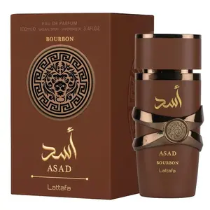 Lattafa Asad Bourbon for Unisex Eau de Parfum Spray, 3.4 oz/100 ml