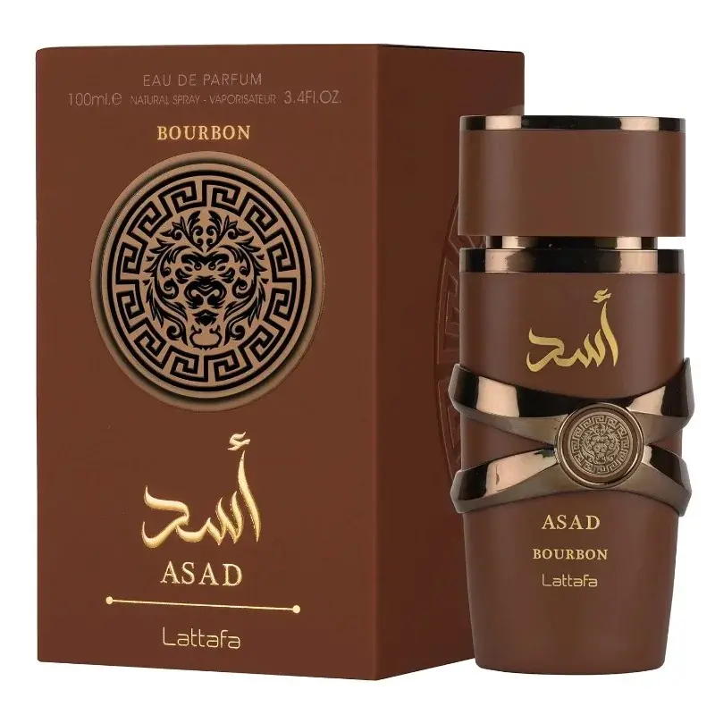 Lattafa Asad Bourbon for Unisex Eau de Parfum Spray, 3.4 oz/100 ml Lattafa Asad Bourbon for Unisex Eau de Parfum Spray, 3.4 oz/100 ml