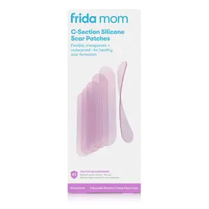 Frida Mom C-Section Silicone Scar Patch 8" Hydrating Treatment for Reducing Scars, Reusable Up to Seven Days, Waterproof - Skincare