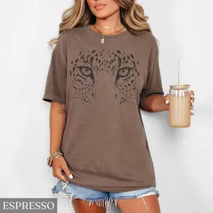 Comfort Colors Leopard Shirt, Leopard Face Tee, Oversized Jungle Shirt, Cheetah T-shirt, Big Cat Tshirt, Nature Lover Gift, Panther T shirt