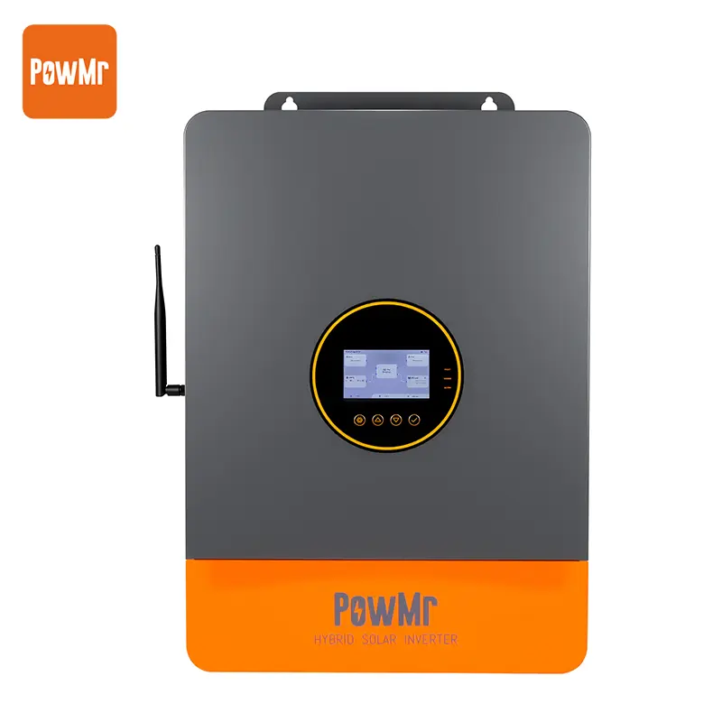 【Updated New Version】PowMr 10000W 48V Solar Hybrid Inverter 120V/240V AC Split Phase, UL1741 Pure Sine Wave output, 50AH 60Hz auto, built in 200A MPPT Controller Home Outdoor