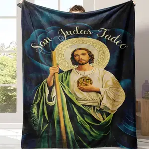 The Saint Judestad O Blessing Art Blanket Bed Sofa offers a relaxing and cozy experience with its soft and warm blanket, filled with faith. It is an excellent gift choice for friends, children, and parents