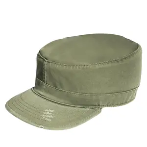 Olive Drab Military Vintage Fatigue Cap - Cotton Poly Washed Army Field Hat