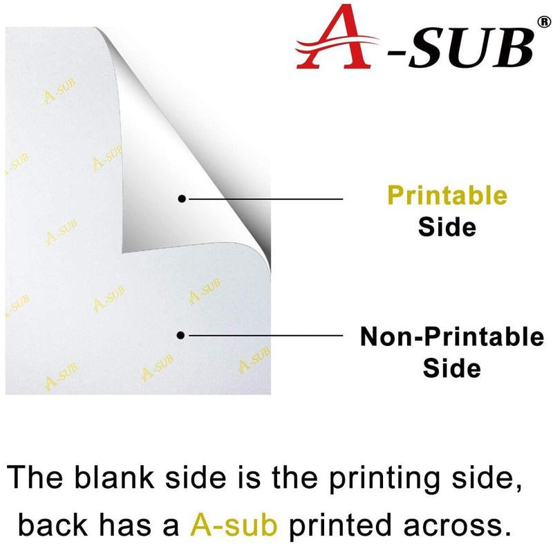 A-SUB Sublimation Paper 11X17 Inch and Heat Resistant Tape 10mmX3m