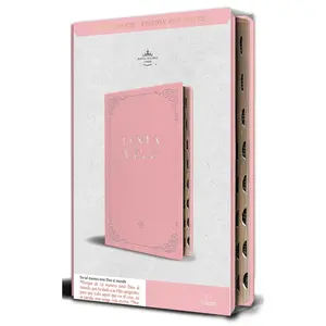 Biblia Rvr 1960 Letra Grande Tamaño Manual, Piel Rosada Con Índice / Spanish Bible Rvr 1960 Handy Size Large Print Leathersoft Pink with Index -- Reina Valera Revisada 1960 - Bible