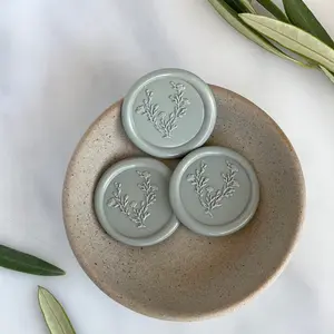 Botanical Wax Seal with Double Sided Adhesive already applied