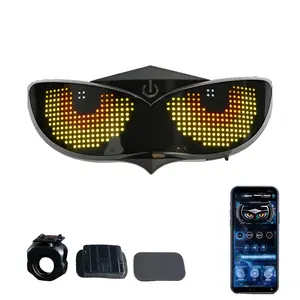 LED Helmet Display, Motorcycle Helmet Tail Light, Helmet Warning Light, Moto Accessories, Enhance Visibility, Safe Riding Gear